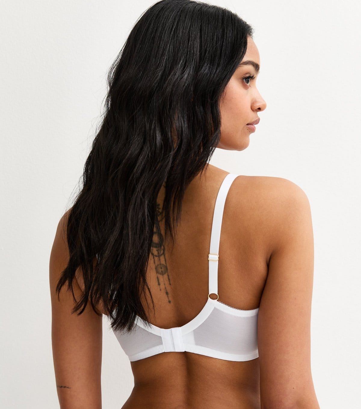 New Look Women's White DD+ Lace Non Padded Bra New Look - 4