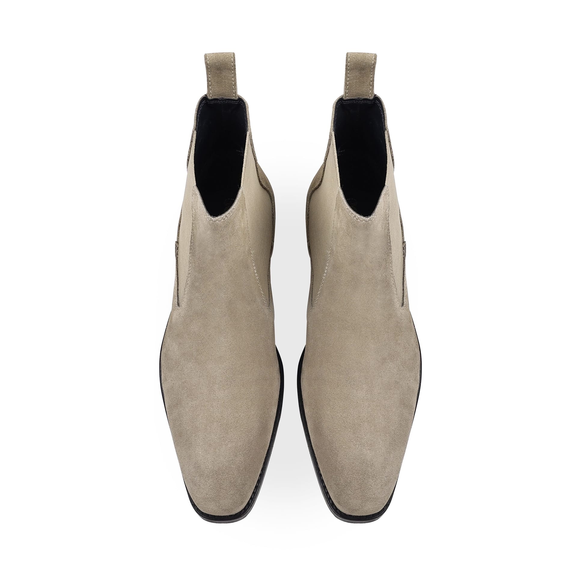 Amen Shoes Amen Shoes Men's Dundalk Premium Suede Leather Chelsea Boots in Stone - 4