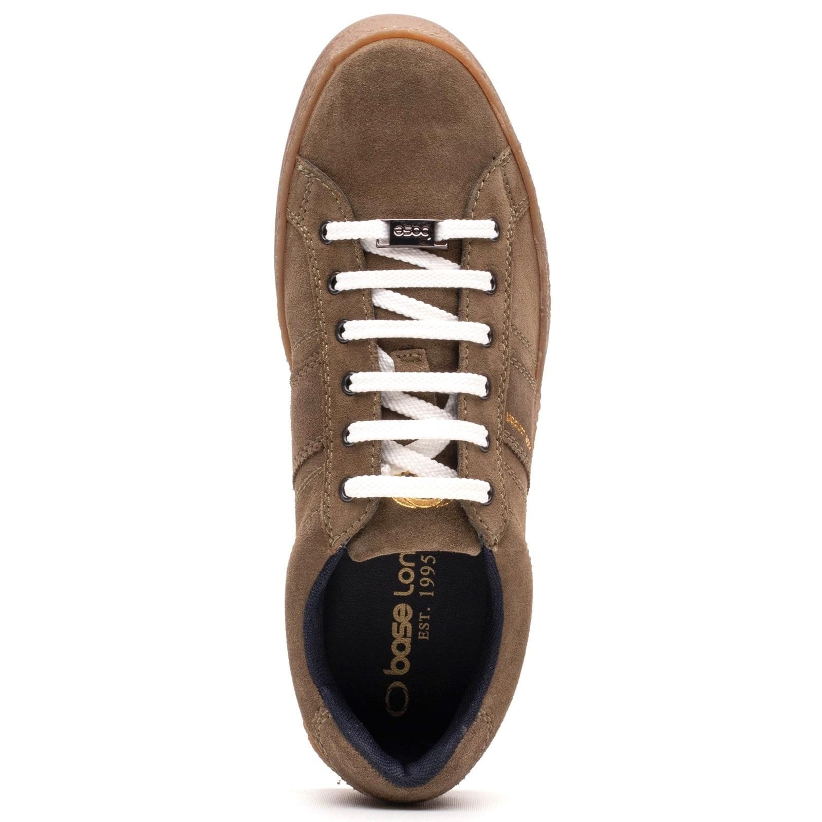 Base London Base London Men's Hopper Cupsole Trainer in Khaki - 4