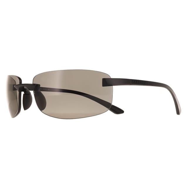 Serengeti Serengeti Men's Rimless Matte Black Trivex Polarized Smoke Rick - 3