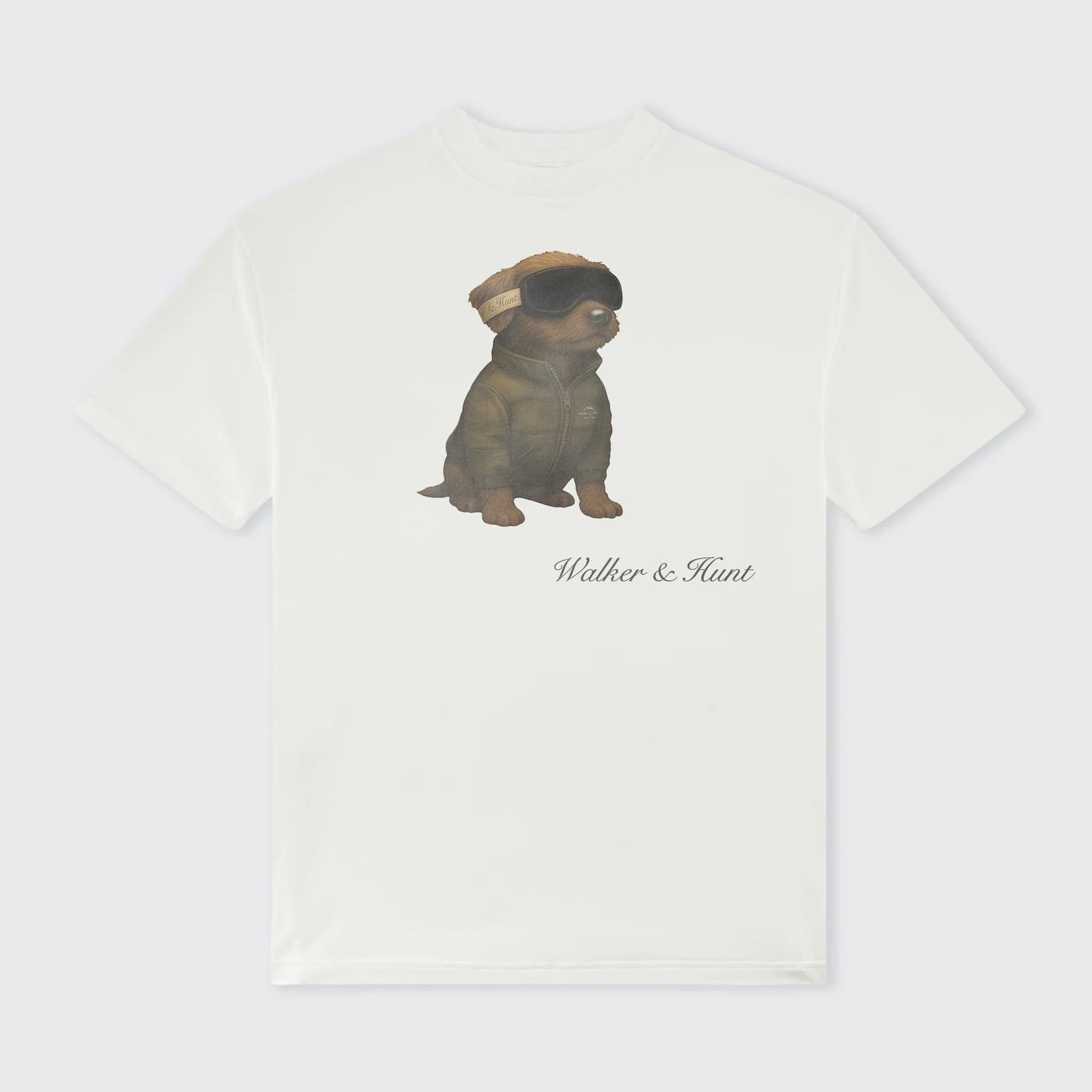 Walker & Hunt Walker & Hunt Men's The Après Pup Tee in White