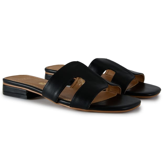 V.GAN V.GAN Women's Bok 2 Slide Sandals in Black - 2