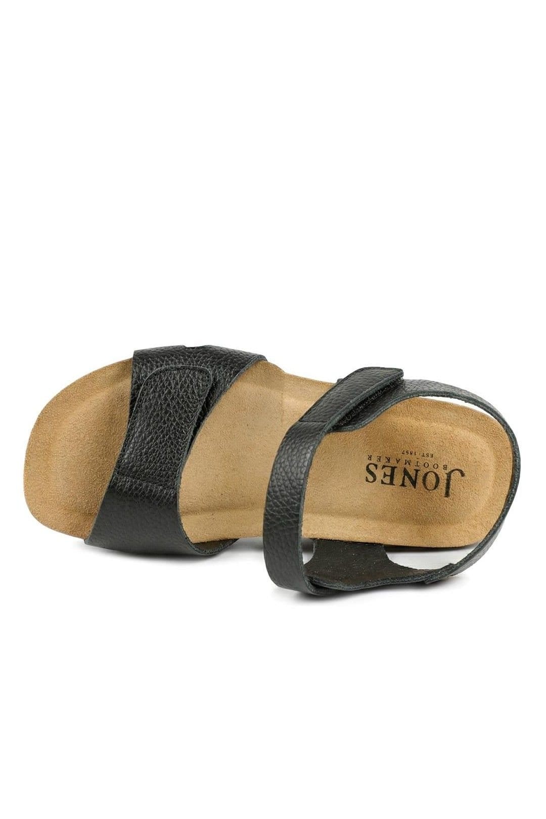 Jones Bootmaker Jones Bootmaker Women's Joanie Wide Fit Leather Sandals in Black - 4