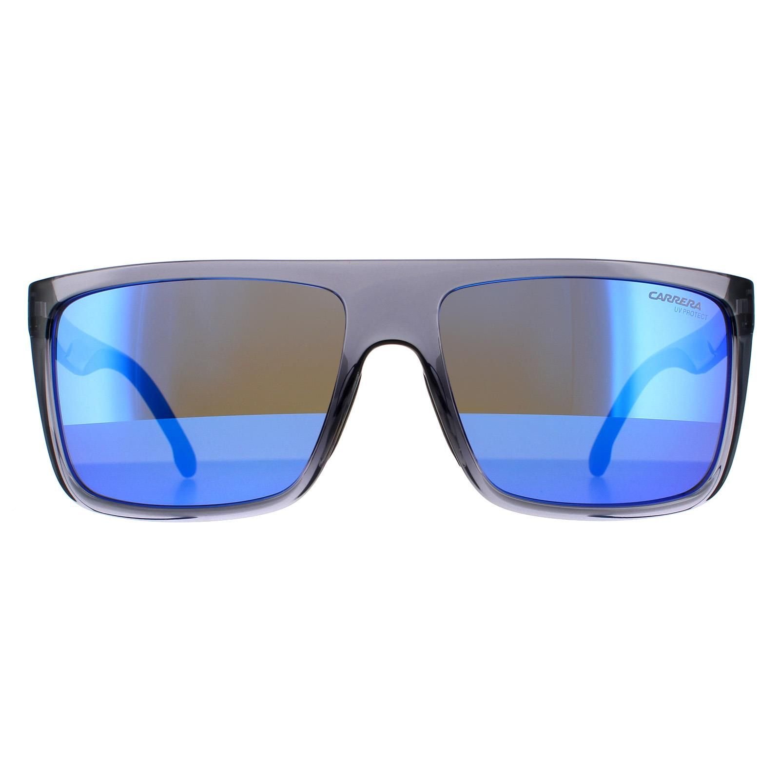 Carrera Carrera Men's Rectangle Grey Blue Mirror Sunglasses - 1