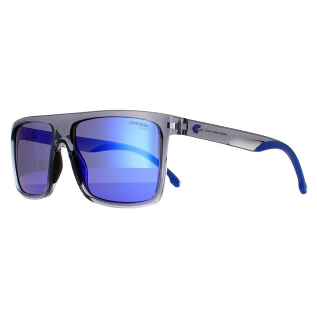 Carrera Carrera Men's Rectangle Grey Blue Mirror Sunglasses - 2