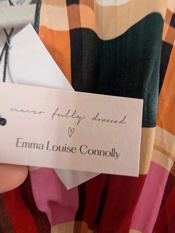 Never Fully Dressed Never Fully Dressed check Emma Maxi Dress size 10 | occassion wedding event party multi rainbow