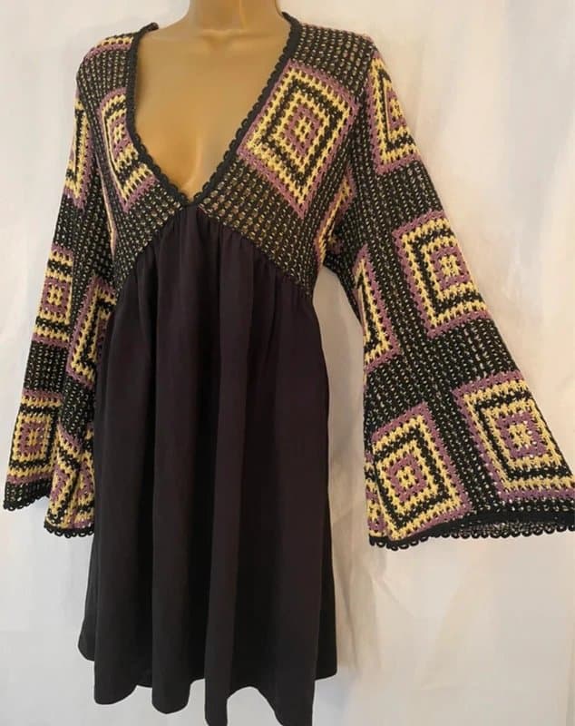 ASOS Design Retro crochet top tunic