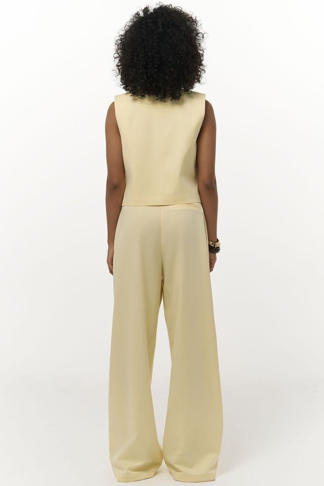 MAI STUDIOS CO. MAI STUDIOS CO. Women's Kaylee Palazzo Pants in Lemon - 4