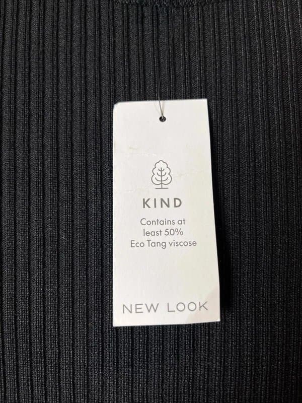 New Look New look - knit long sleeve dress - size 8 - black