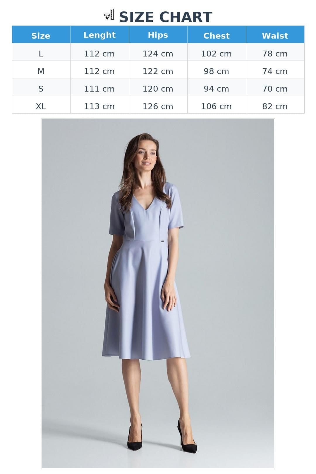 Love Lace Love Lace Women's Flared Midi Dress with Short Sleeves Pockets in Grey - 4