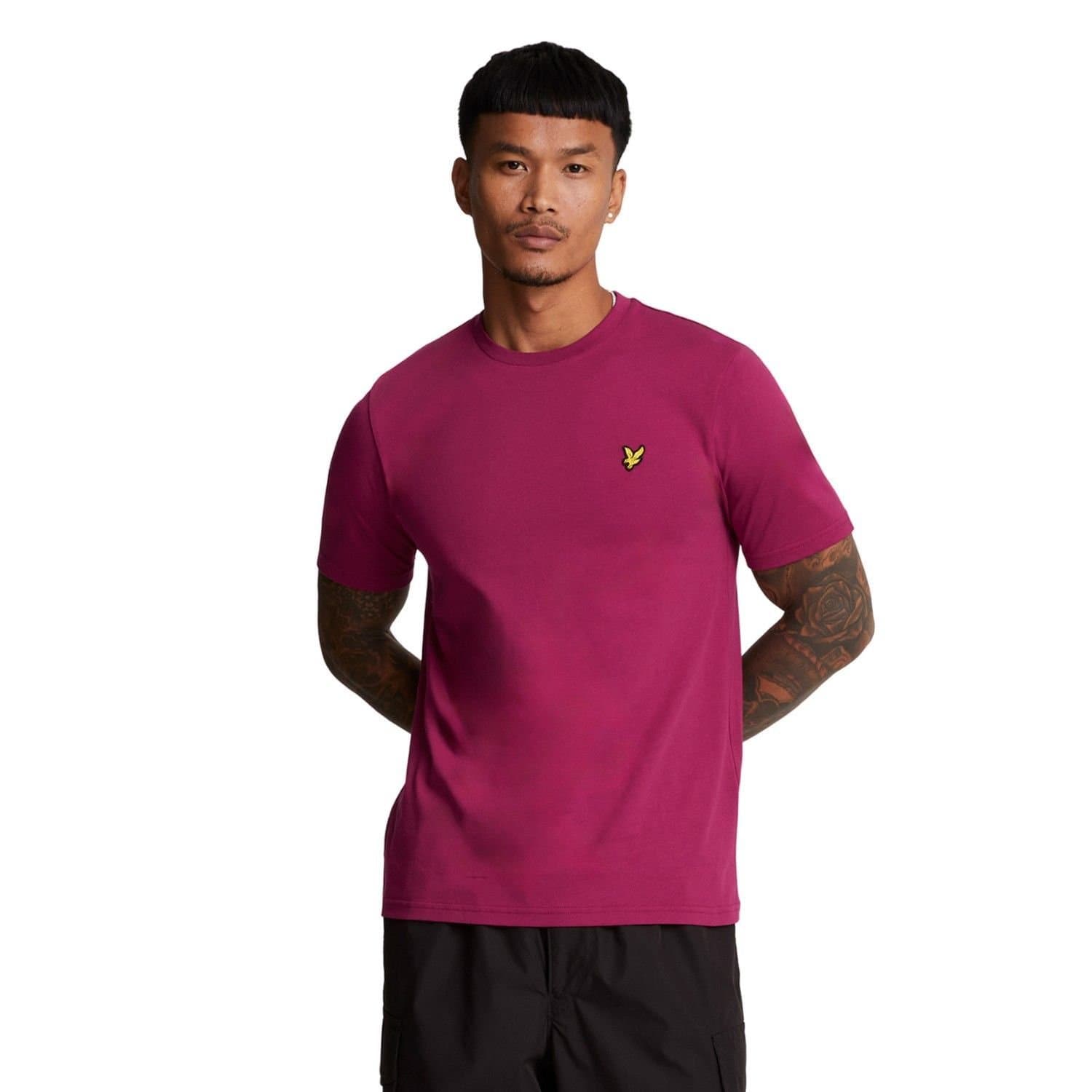 Lyle & Scott Lyle & Scott Men's Plain T-Shirt in Dark Red