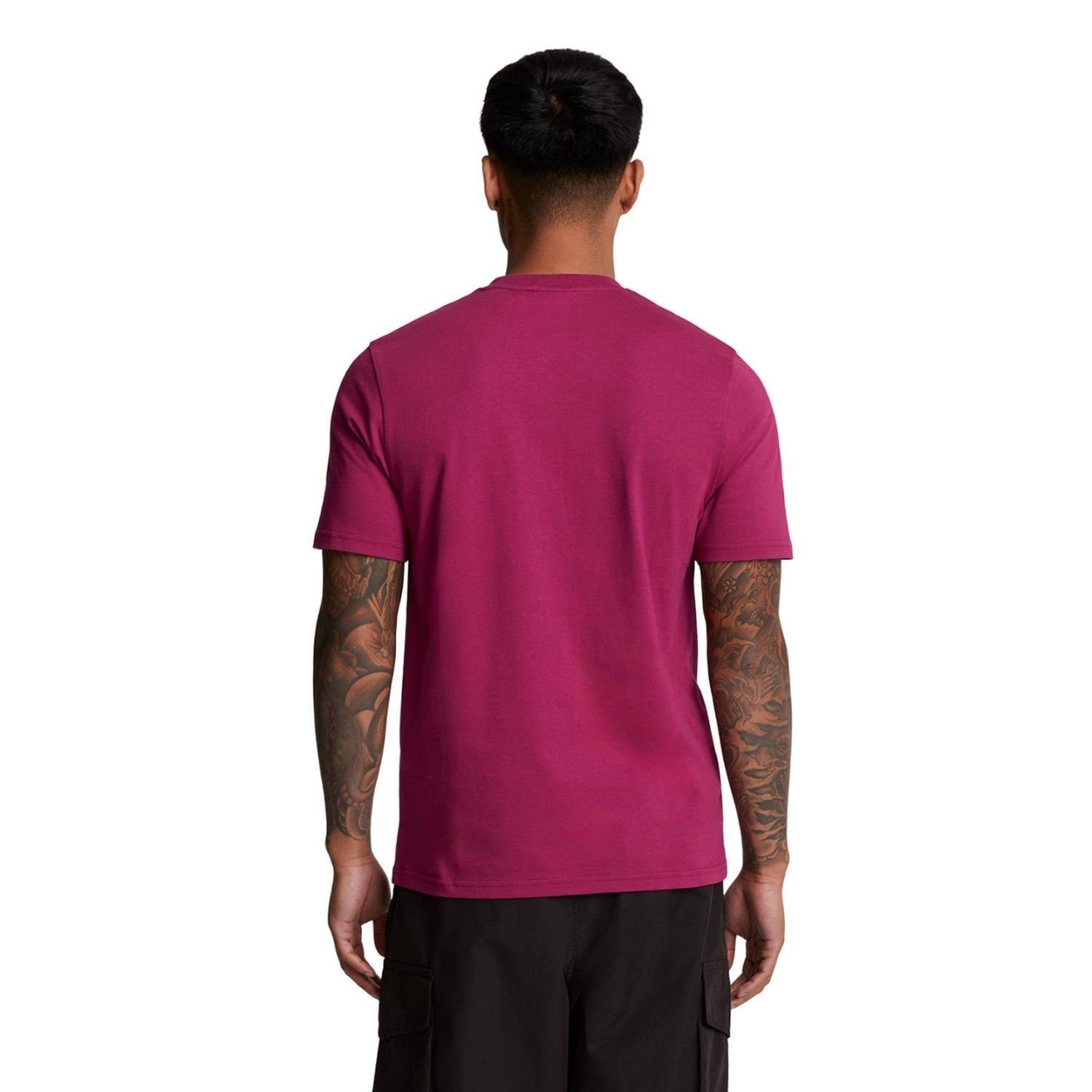 Lyle & Scott Lyle & Scott Men's Plain T-Shirt in Dark Red - 2