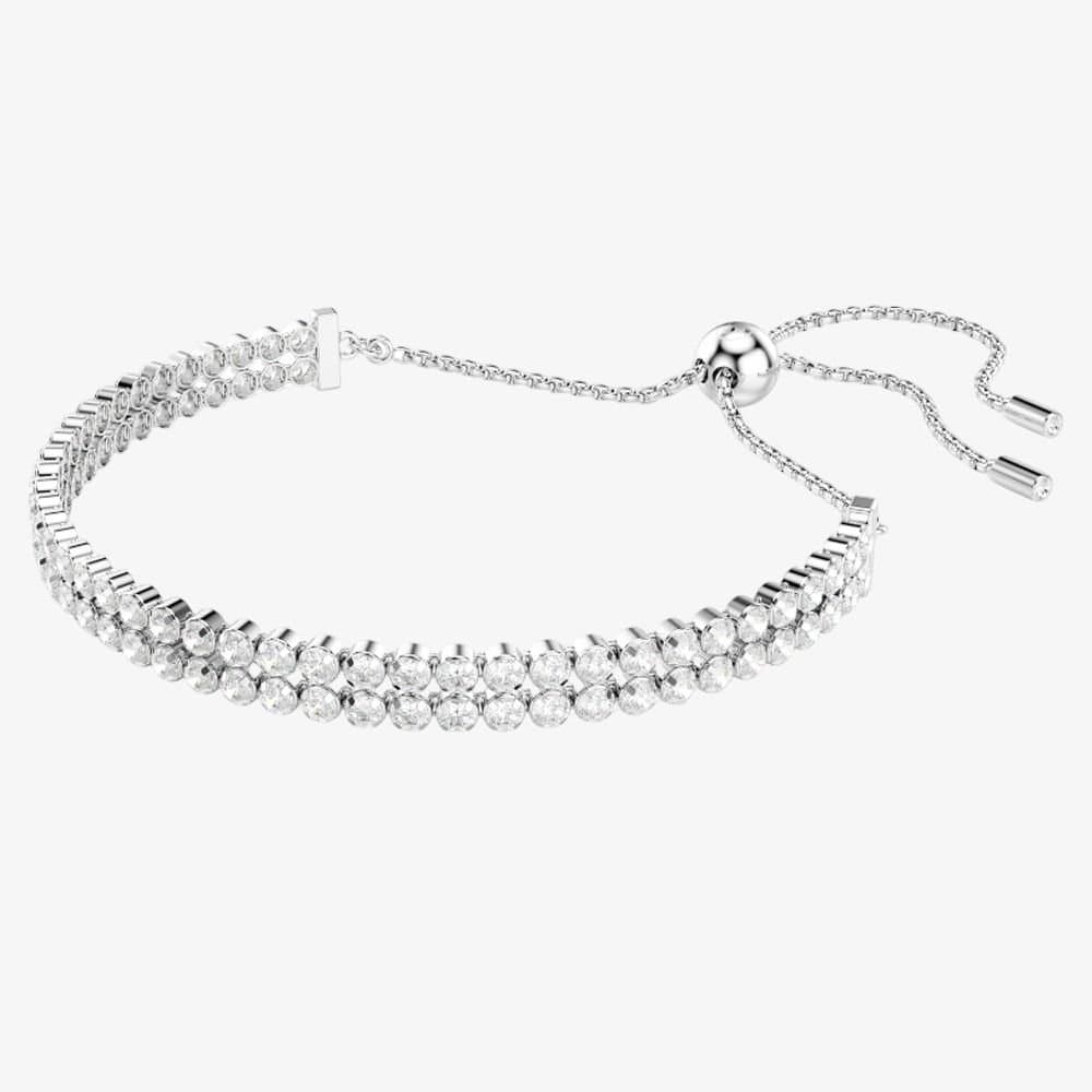 Swarovski Swarovski Women's Matrix Tennis Silver Two Row Bracelet 5678252