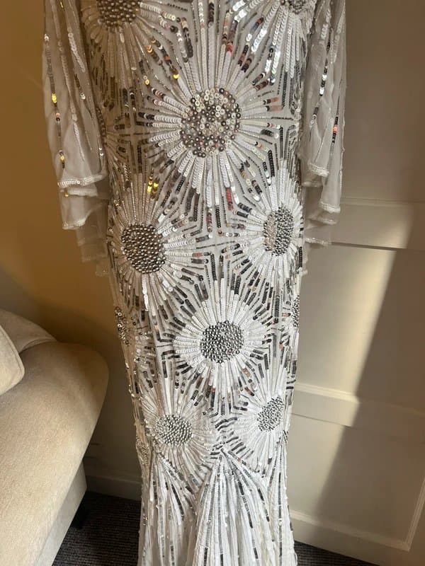 Virgos lounge Brand new stunning  embellished party / wedding dress