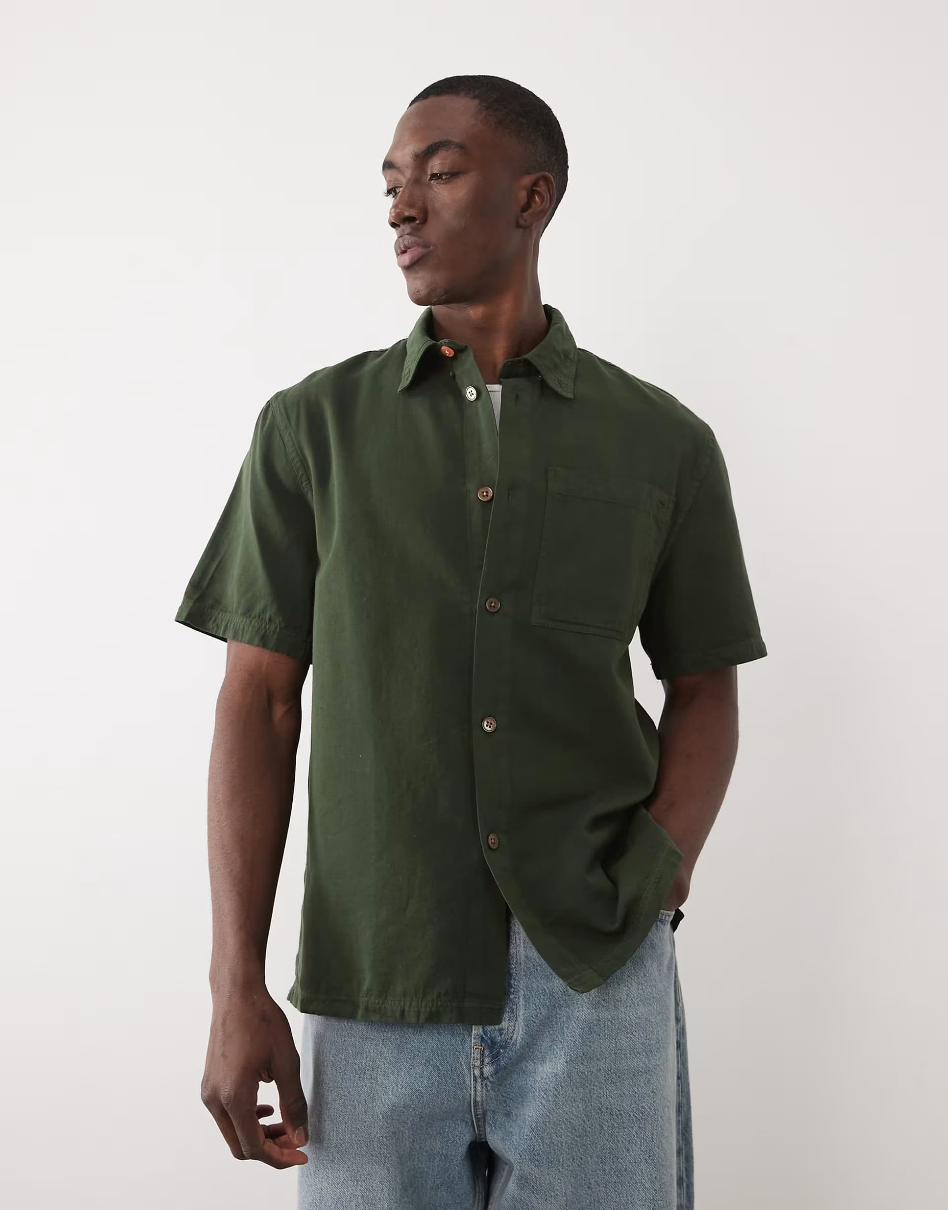 ASOS ASOS PS Paul Smith Dark Green Short Sleeve Shirt