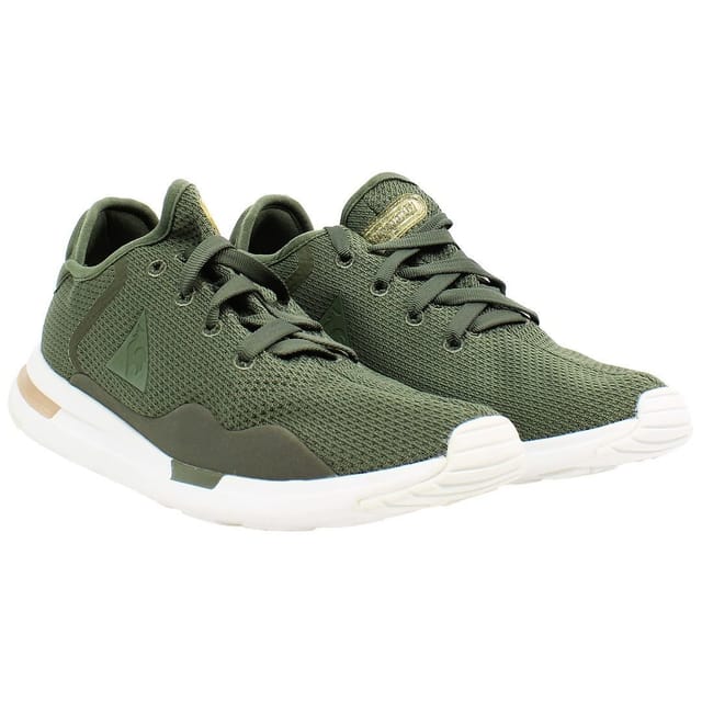 Le Coq Sportif Le Coq Sportif Women's Solas Sparkly/S Nubuck Lace-Up Green Synthetic Trainers - 2