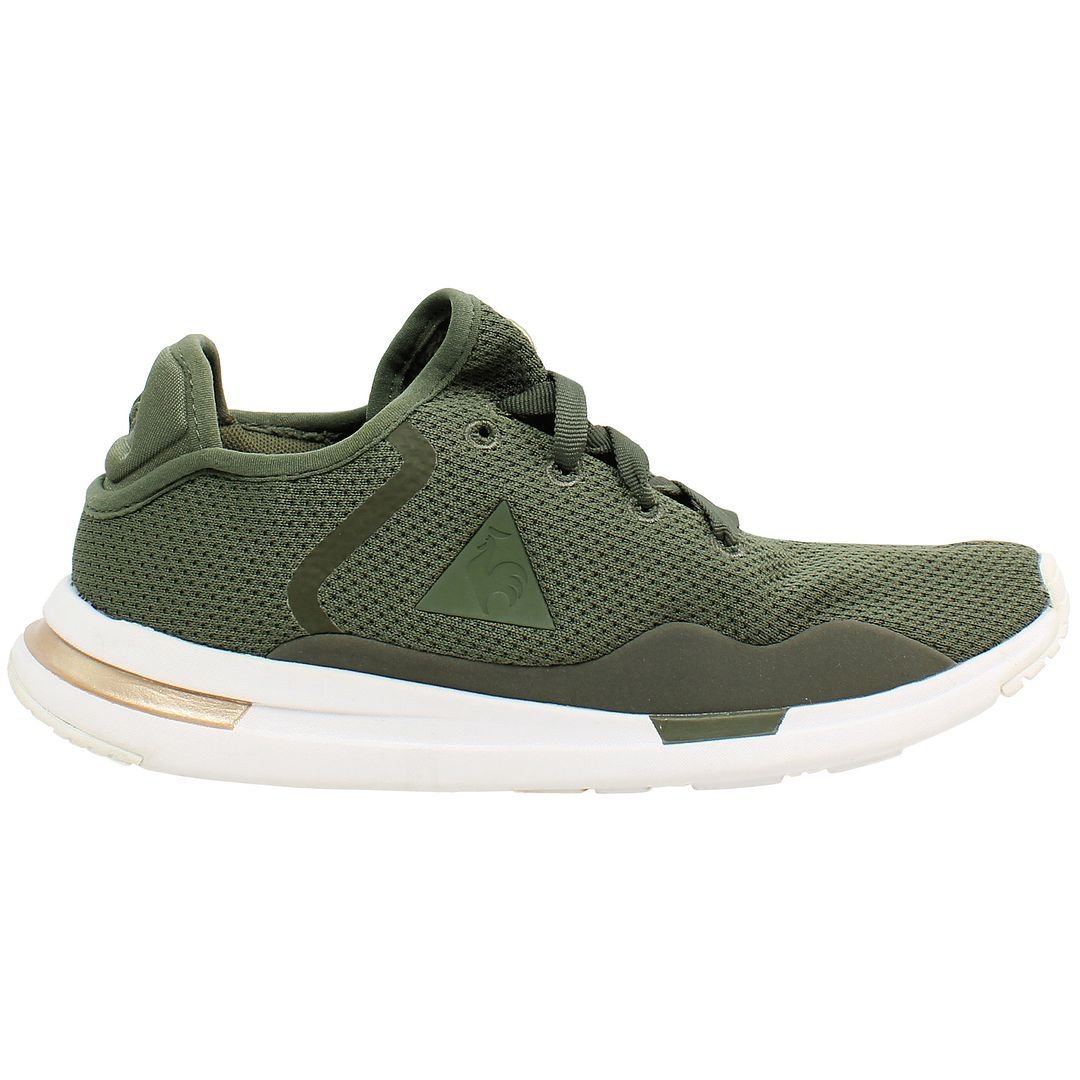 Le Coq Sportif Le Coq Sportif Women's Solas Sparkly/S Nubuck Lace-Up Green Synthetic Trainers - 3