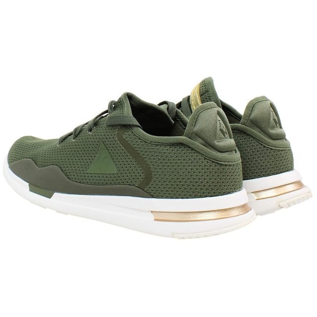 Le Coq Sportif Le Coq Sportif Women's Solas Sparkly/S Nubuck Lace-Up Green Synthetic Trainers - 3