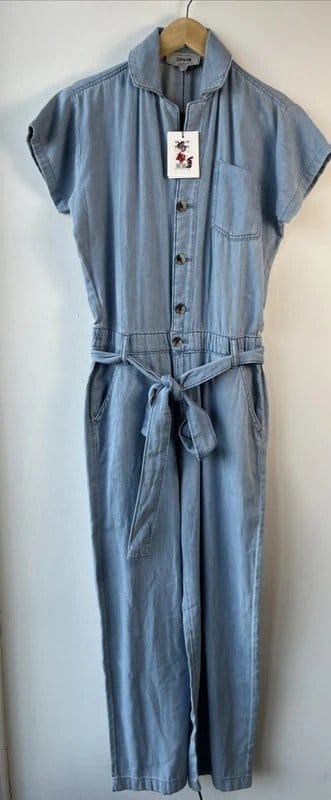 New Look New look - denim jumpsuit - size 8 - blue - 1