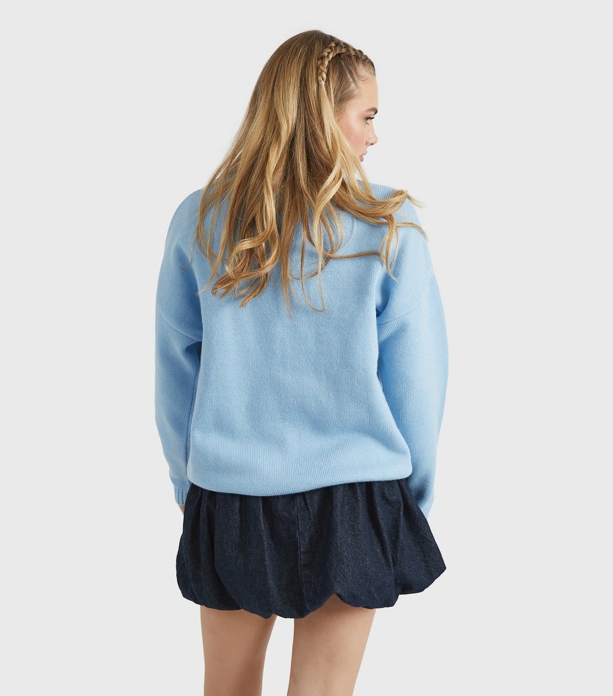 Skinnydip Women's Blue Daisy Appliqué Knit Jumper Skinnydip New Look - 4