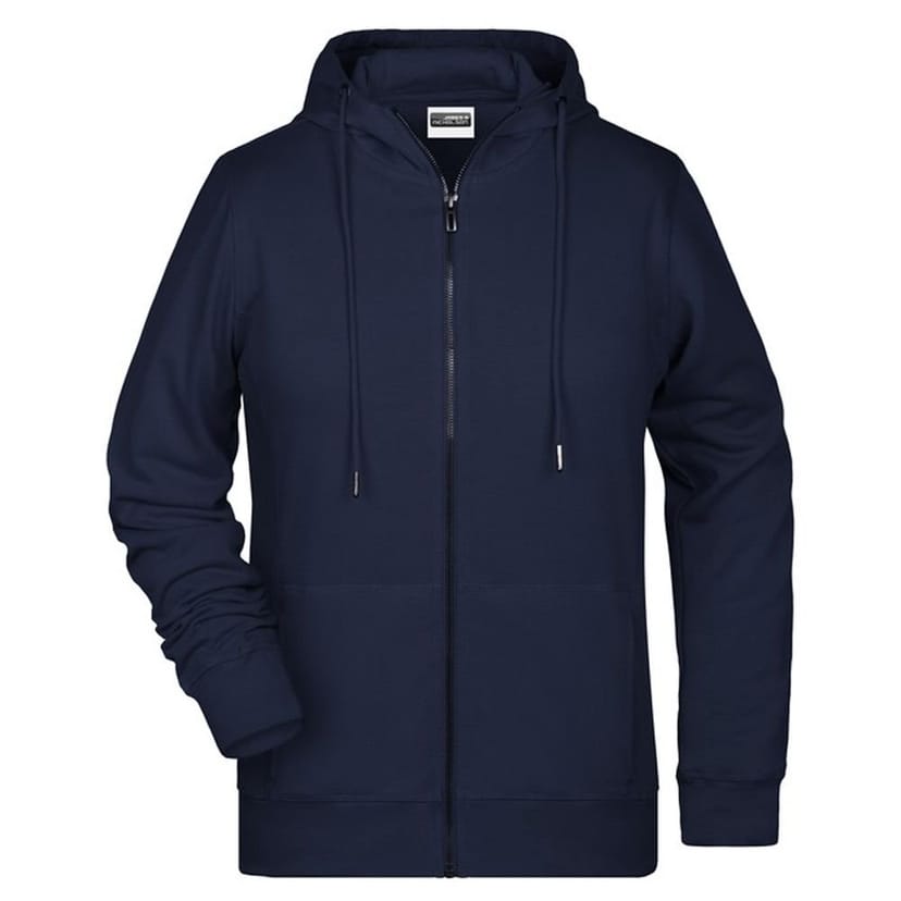 James and Nicholson James and Nicholson Women's Full Zip Hoodie in Navy - 1