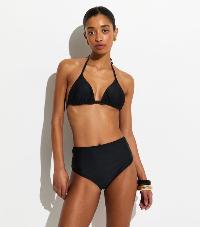 New Look Women's Black High Waist Bikini Briefs New Look - 3