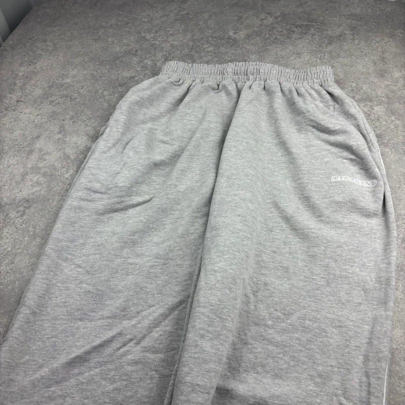 iets frans... Iets Frans Harri Baggy Oversized Adjustable Joggers Grey White Small