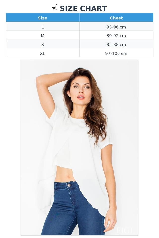 Love Lace Love Lace Women's Short Sleeve Belly Revealing Blouse in White - 2