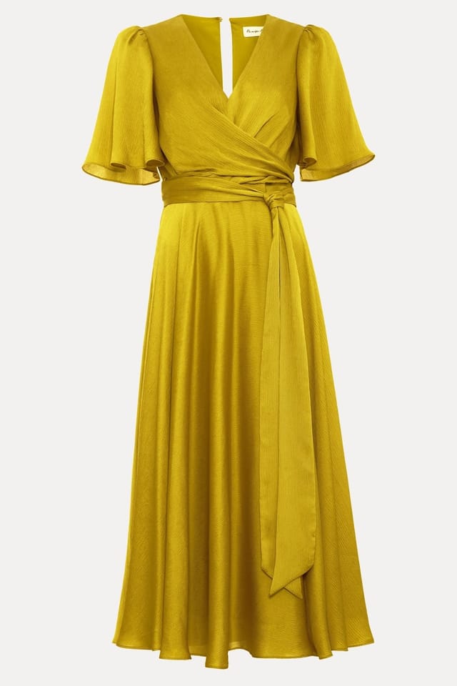 Phase Eight Phase Eight Women's Petite Abbie Midi Dress in Mustard - 2