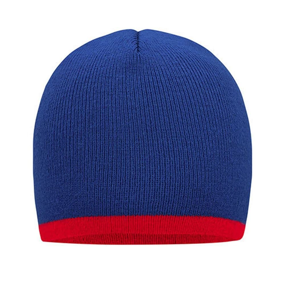 Myrtle Beach Myrtle Beach Men's Contrast Trim Beanie in Royal