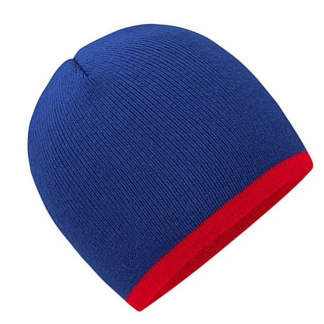 Myrtle Beach Myrtle Beach Men's Contrast Trim Beanie in Royal - 2