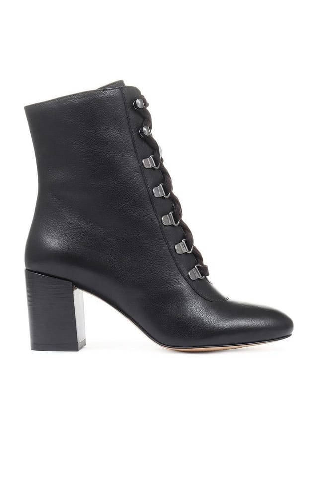 Jones Bootmaker Jones Bootmaker Women's Liana Lace-Up Heeled Ankle Boots in Black - 2