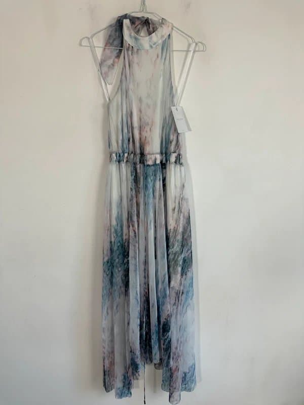 Ted Baker Ted baker occasion dress halterneck new size 2 UK 10 chiffon midi £225