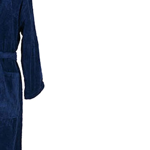 ARTG ARTG Men's Shawl Collar Robe in Navy - 2