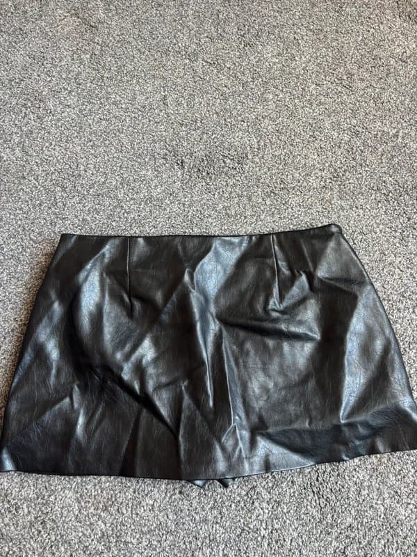 Bershka Faux Leather skort