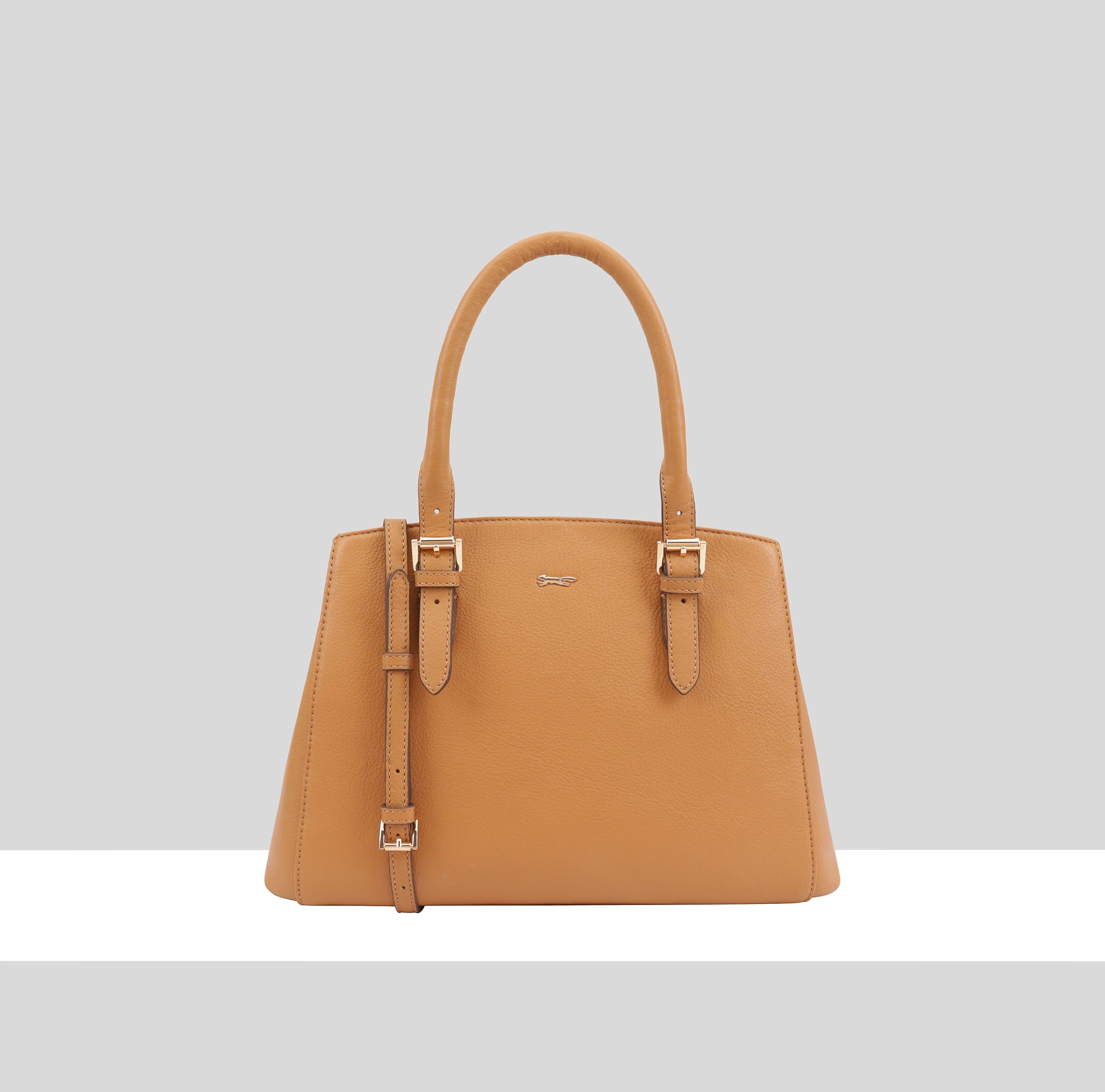 Paul Costelloe Paul Costelloe Women's DV01 Leather Multi Way Bag in Tan - 1