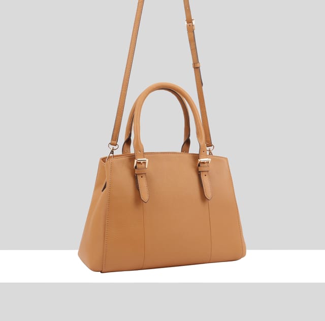 Paul Costelloe Paul Costelloe Women's DV01 Leather Multi Way Bag in Tan - 2