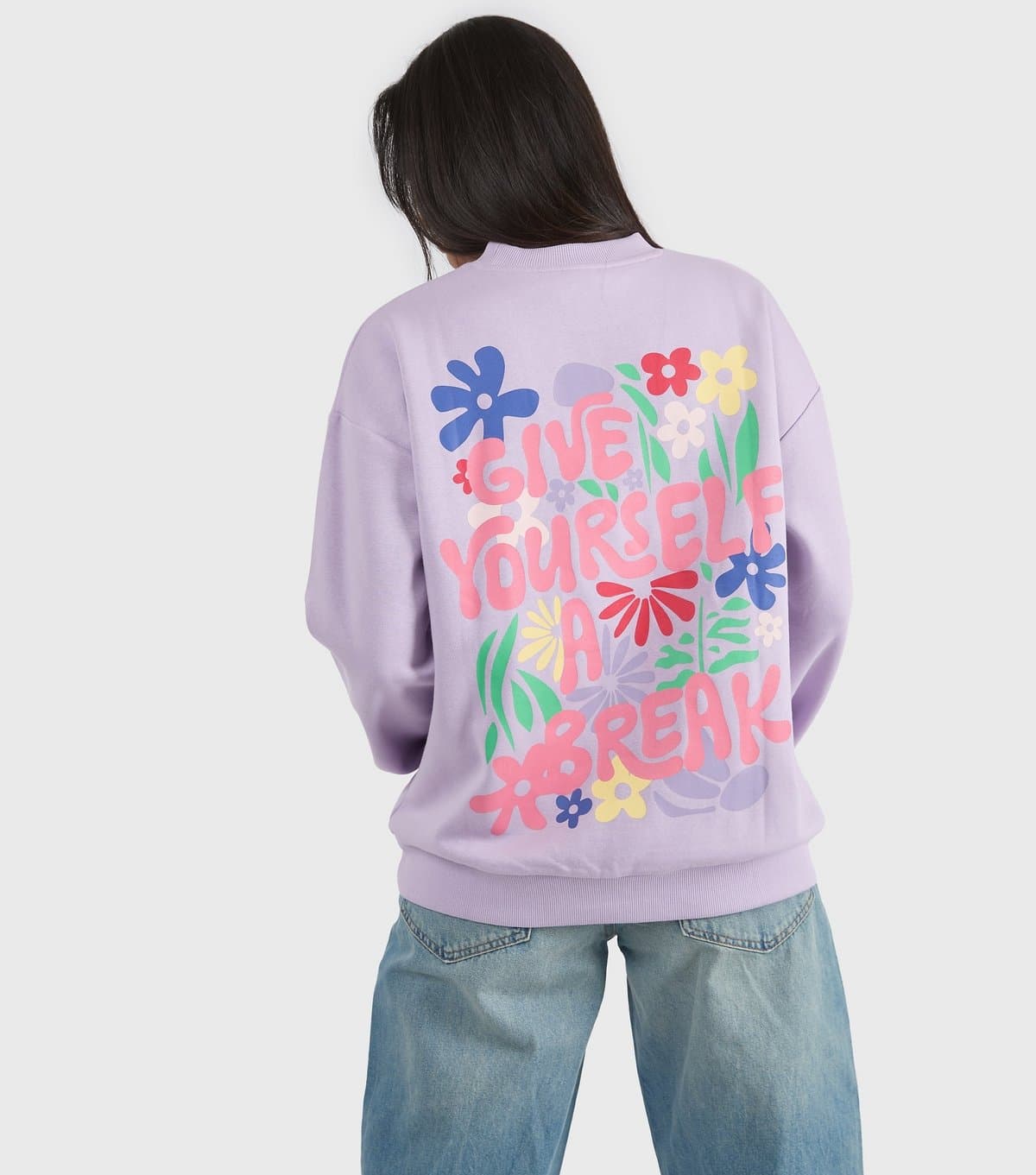 Custard Custard Lilac 'Give Yourself A Break' Sweatshirt