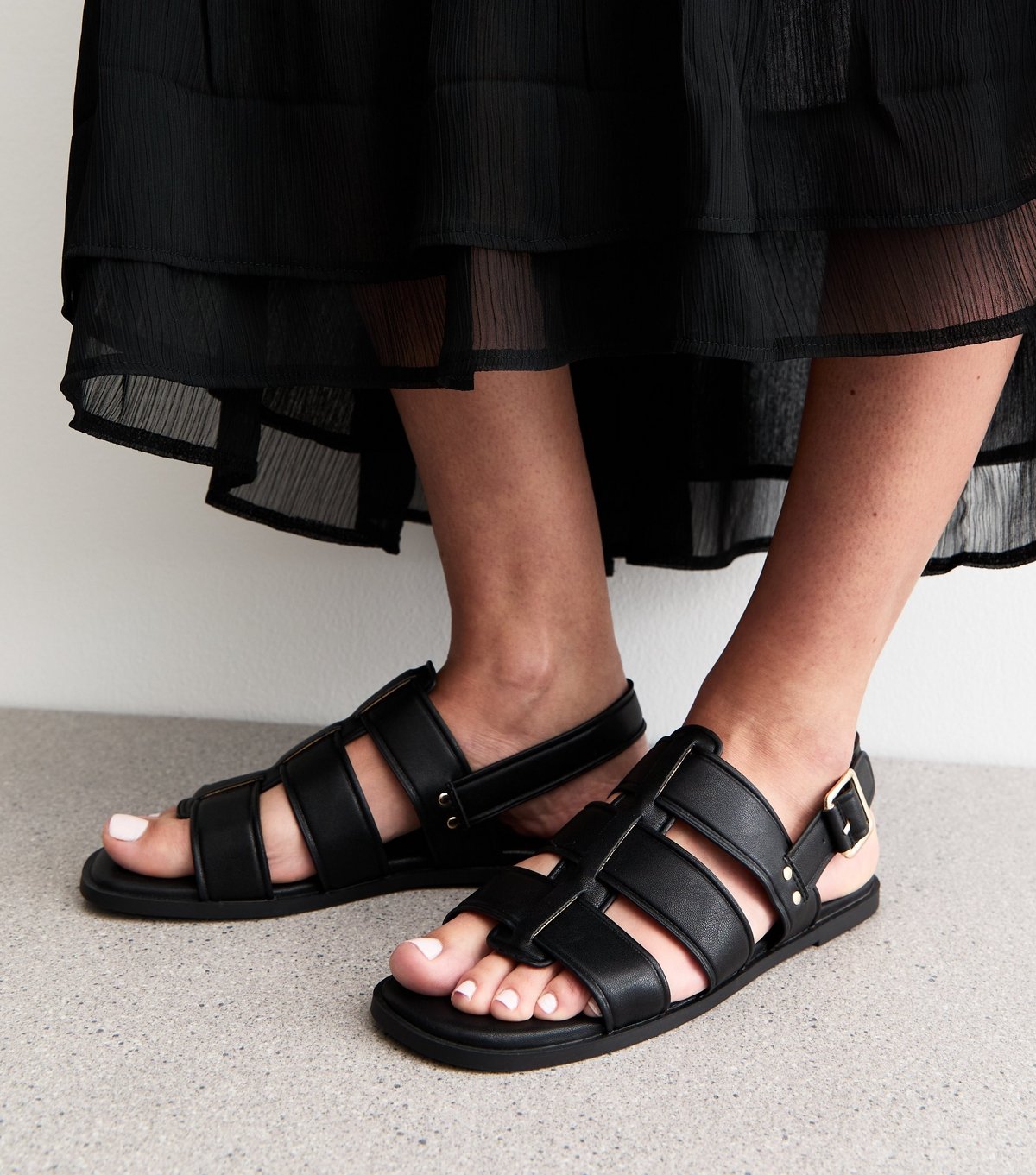 New Look Women's Black Multi Strap Gladiator Sandals New Look - 2