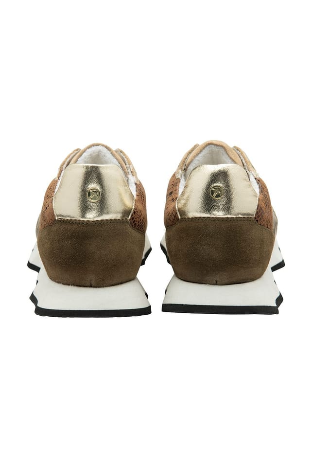 Ravel Ravel Women's 'Innes' Leather Lace-Up Trainers in Beige - 3