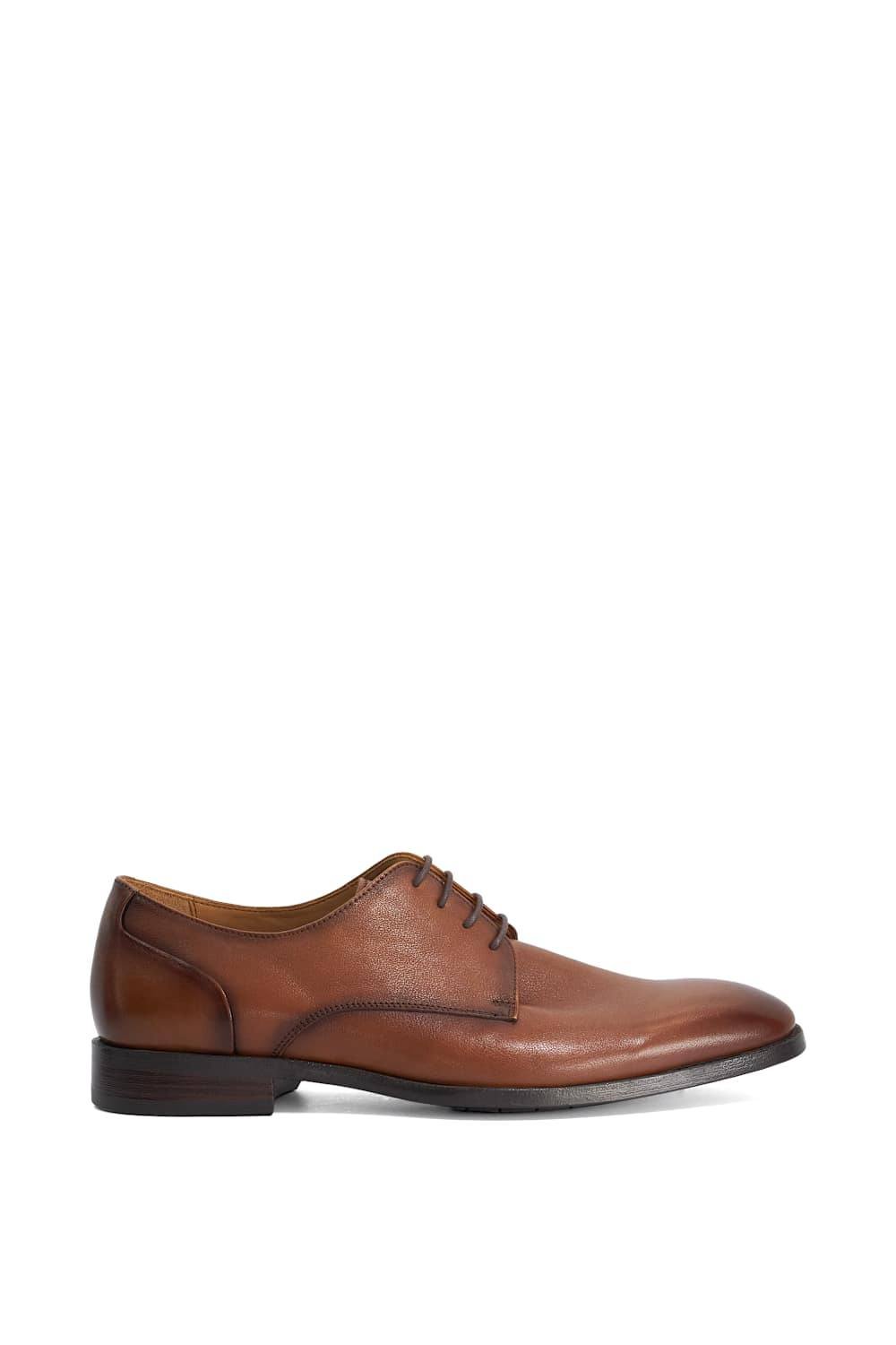 Dune London Dune London Men's Wide Fit 'Sole' Leather Derbies in Brown - 2
