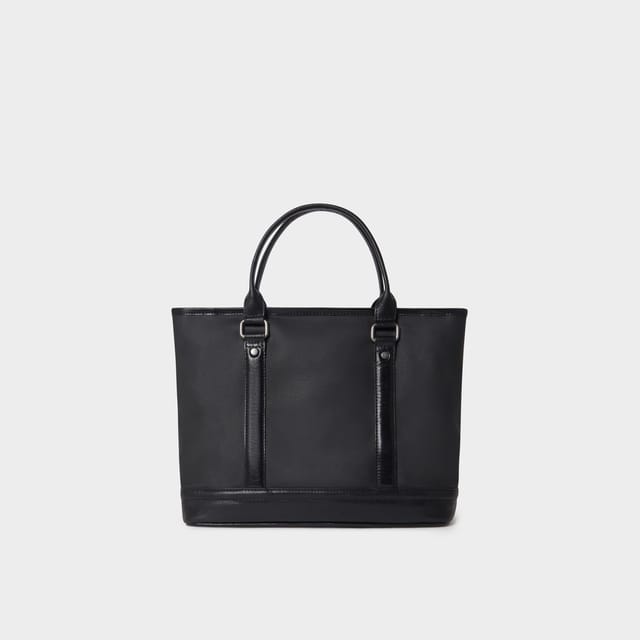OSPREY LONDON OSPREY LONDON Men's The Frontline Small Waxed Canvas & Leather Workbag in Black - 3