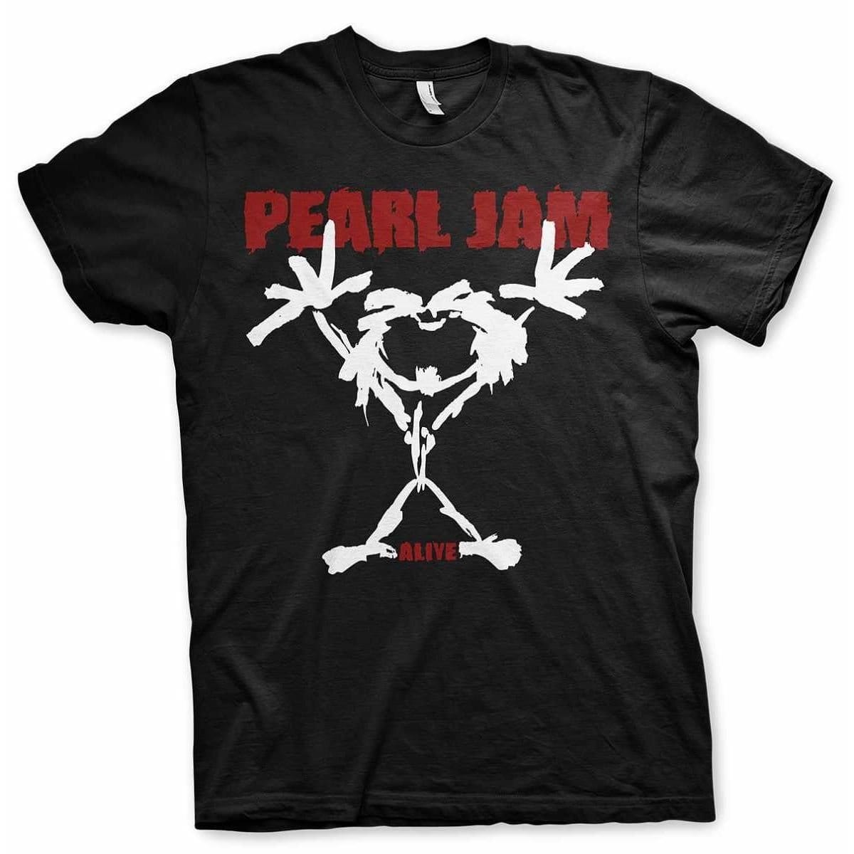 Pearl Jam Men's Stickman T-Shirt in Black