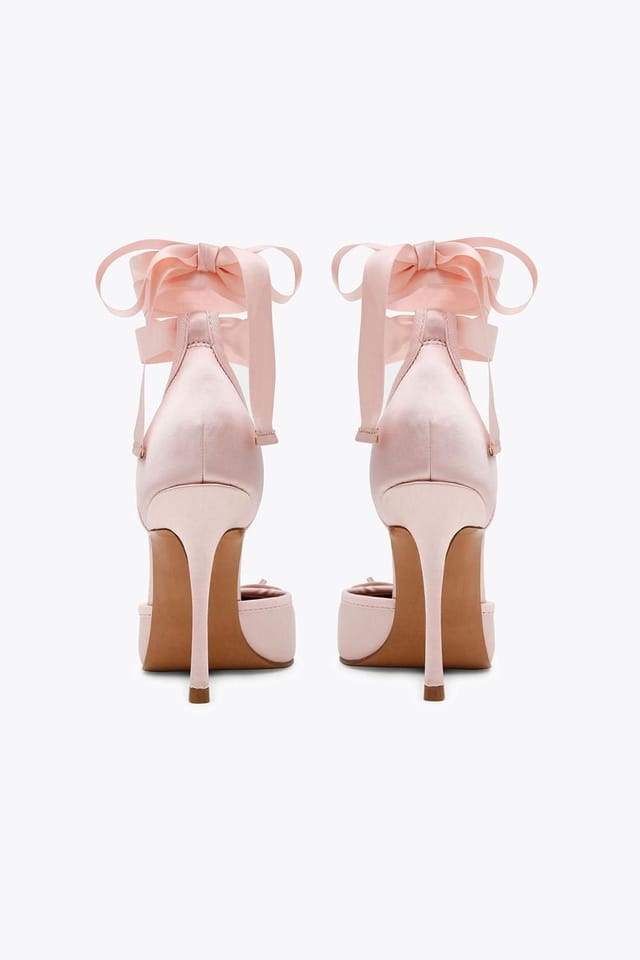 Steve Madden STEVE MADDEN Women's 'Larina Pink Satin' Fabric Heels - 3