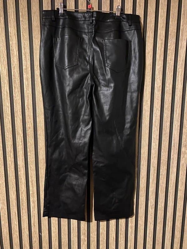 Never Fully Dressed Never fully dressed black faux leather trousers size 16