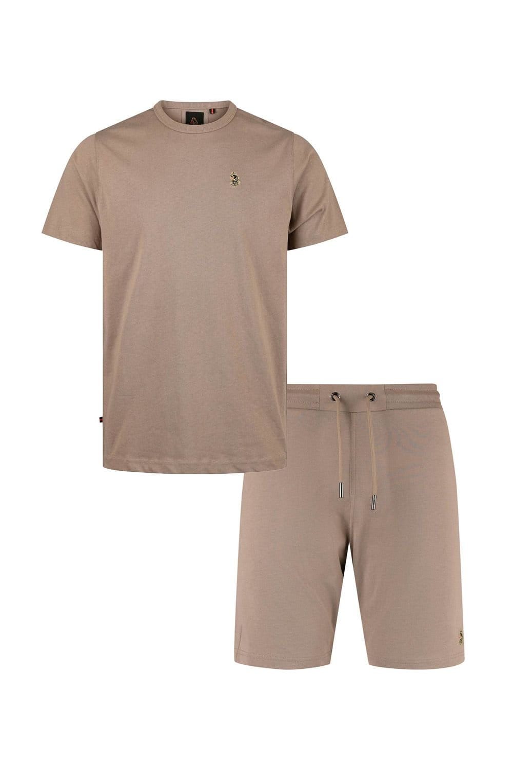 Luke 1977 Luke 1977 Men's Traff T-Shirt & Short Set in Light Brown - 4