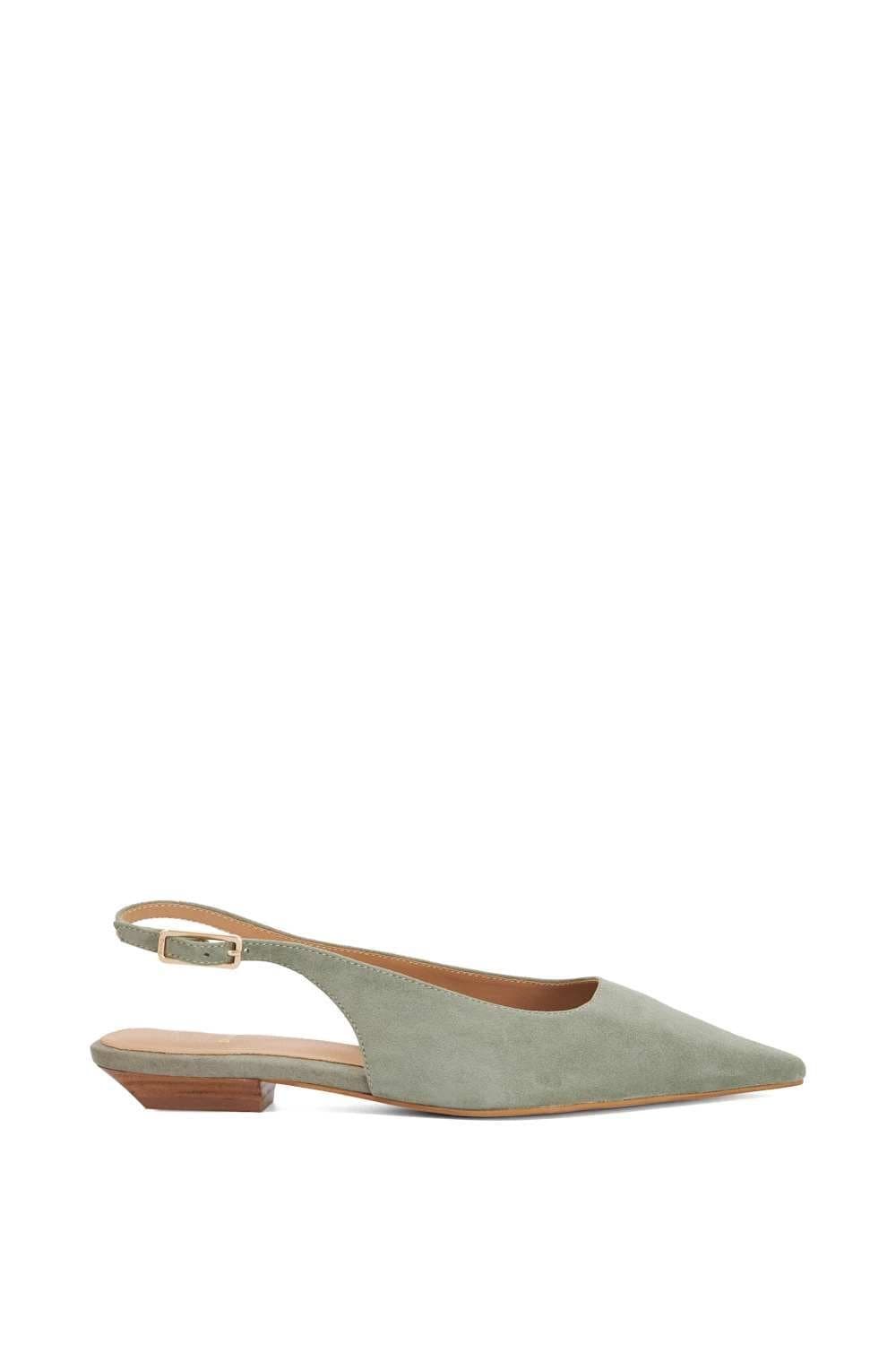 Dune London Dune London Women's 'Hostess' Suede Ballet Pumps in Green