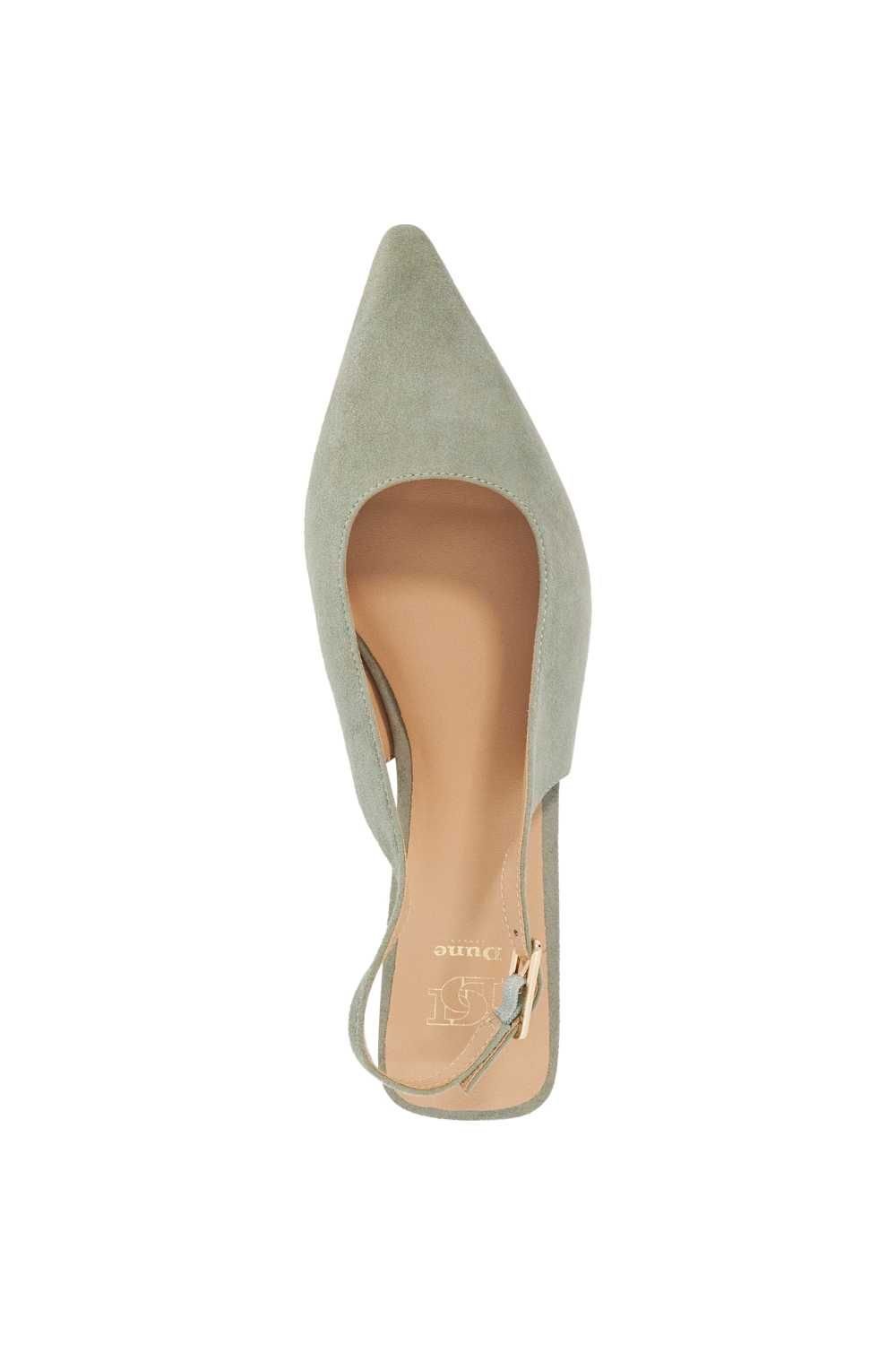 Dune London Dune London Women's 'Hostess' Suede Ballet Pumps in Green - 4