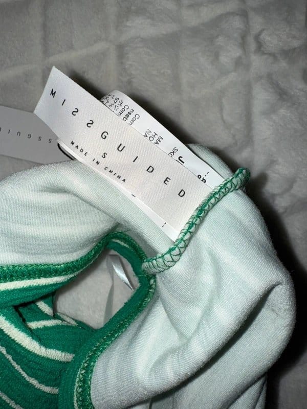 Missguided Multi-Striped Bandeau Top