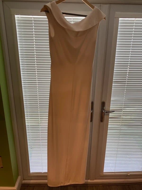 Lauren Ralph Lauren Lauren Ralph Lauren Leonidas Maxi Gown UK 10 Ivory/Cream BNWT Occasion Dress